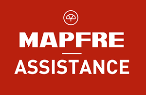 Logo Mapfre Assistance fondo rosso